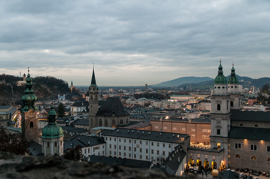 Salzburg - Blick auf Dom und Altstadt