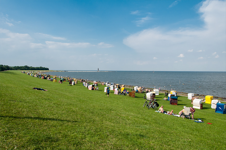 Deich in Cuxhaven