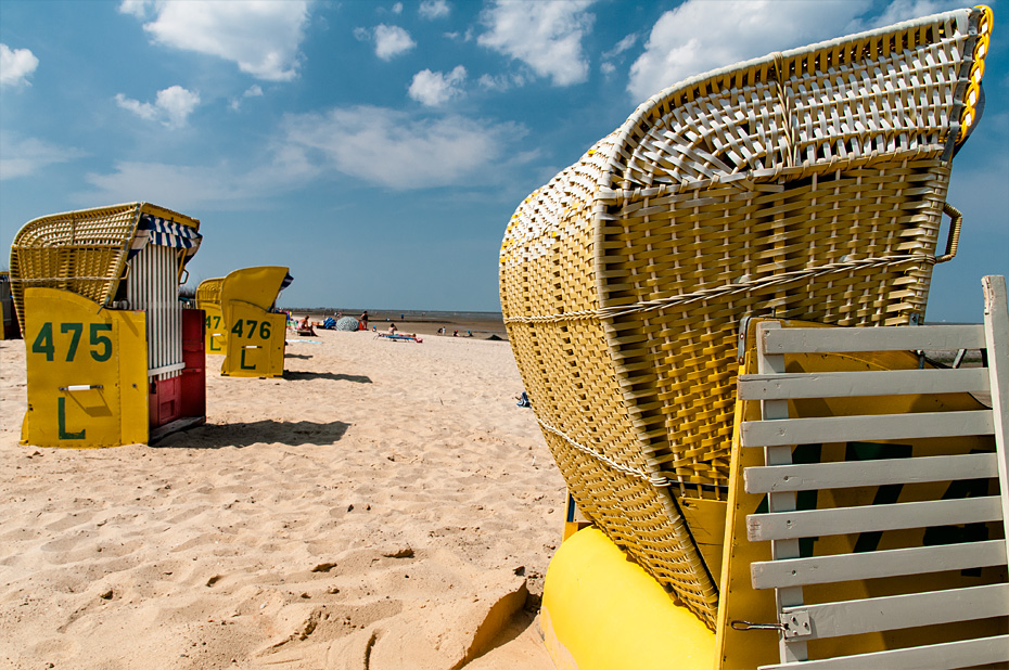 Strandkörbe in Cuxhaven
