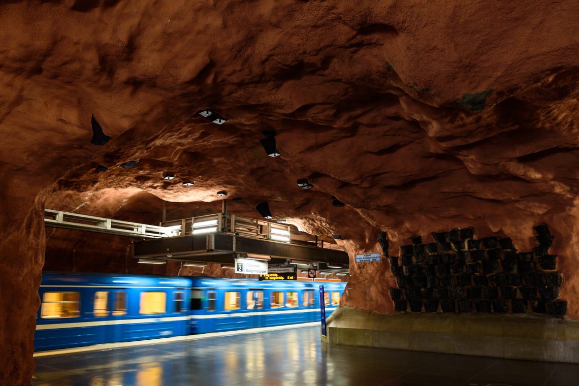 Die kunstvollen Stationen der Stockholmer Metro