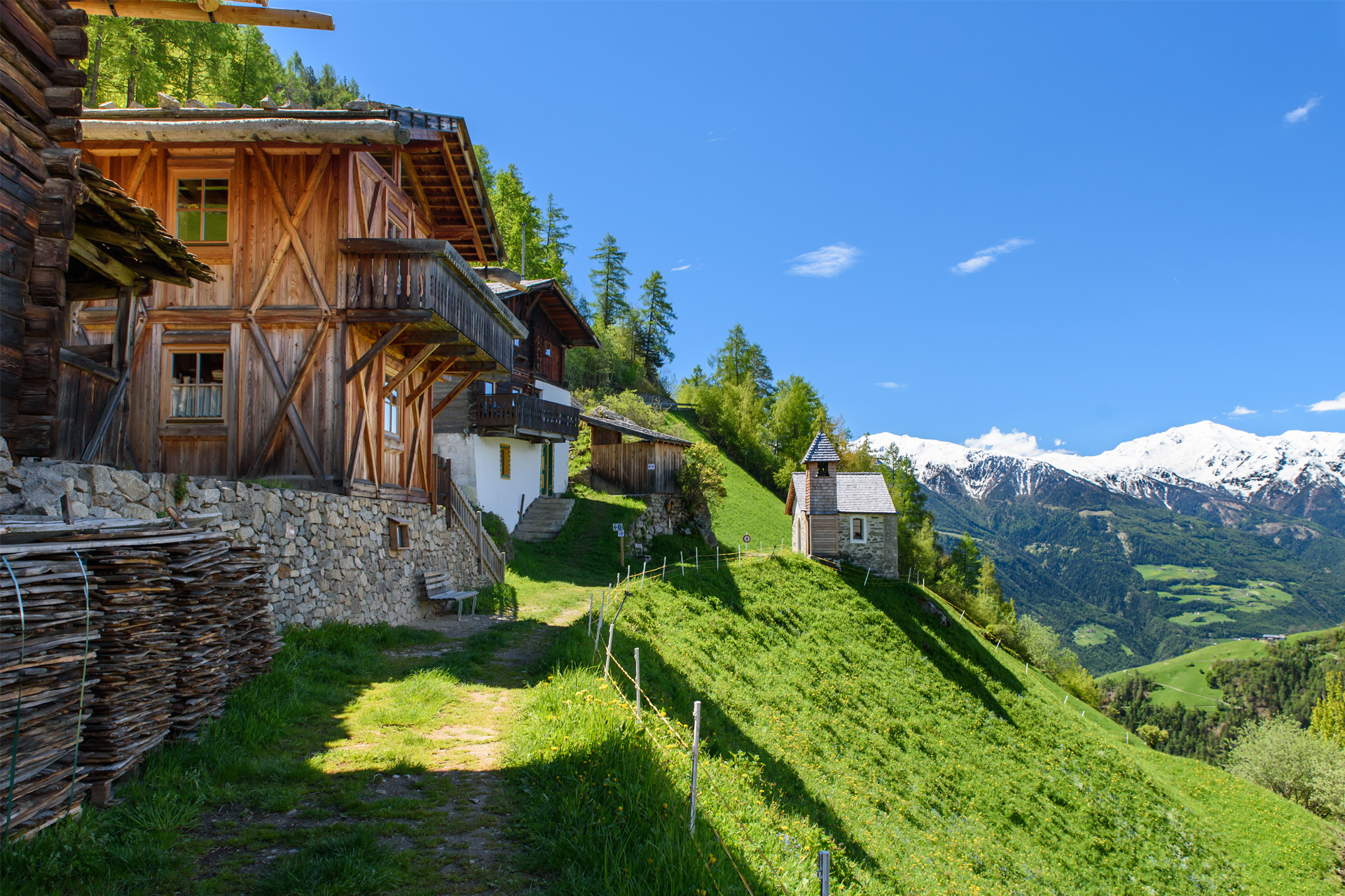 Hütten im Vinschgau
